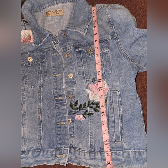 Sandpiper Petite XL Embroidered Jean Jacket - Picture 8 of 10